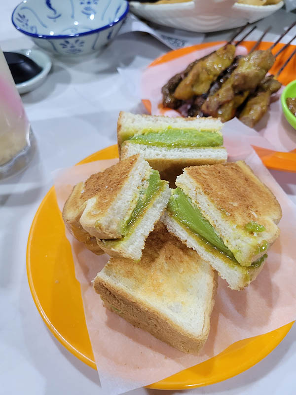 Pandan sandwiches