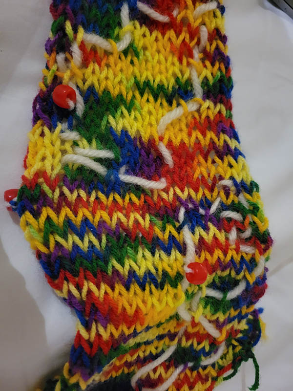 The original version of the map, with all red beads