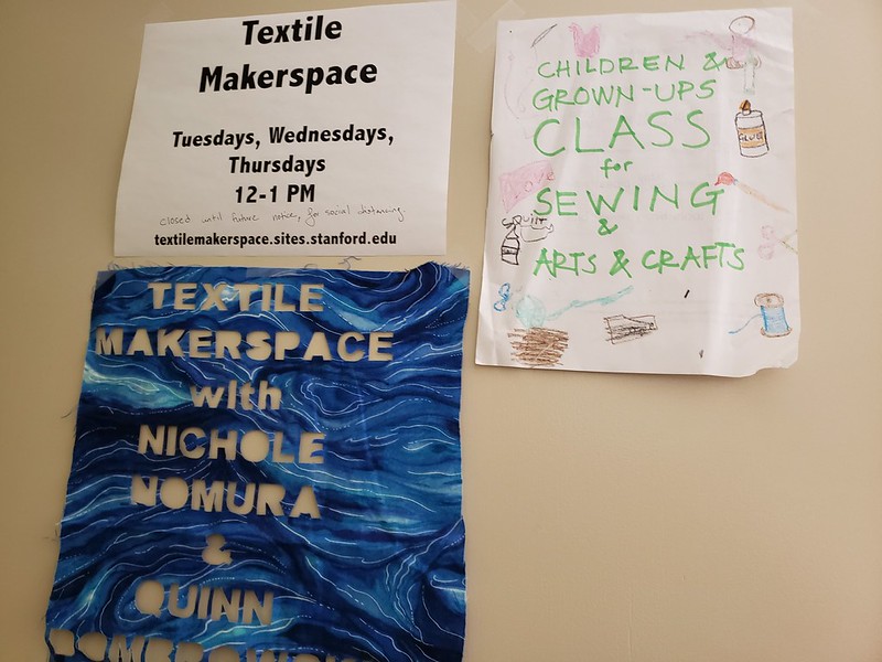 Makerspace signage from the early days