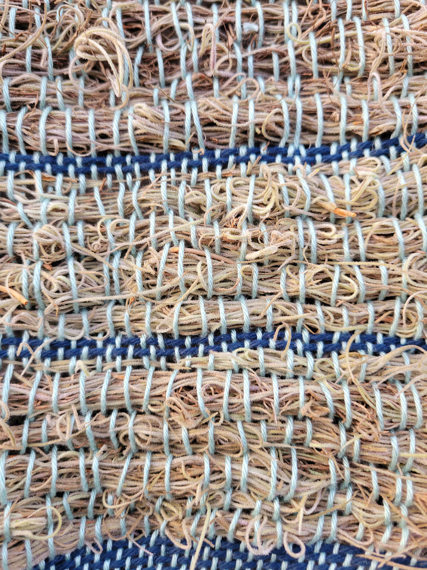 Close up of the texture of the Spanish moss weaving